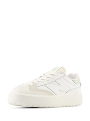 New Balance White/Green Womens CT302 Trainers - Image 7 of 11