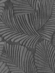 Riva Paoletti Black Palmeria Botanical Vinyl Wallpaper - Image 1 of 1