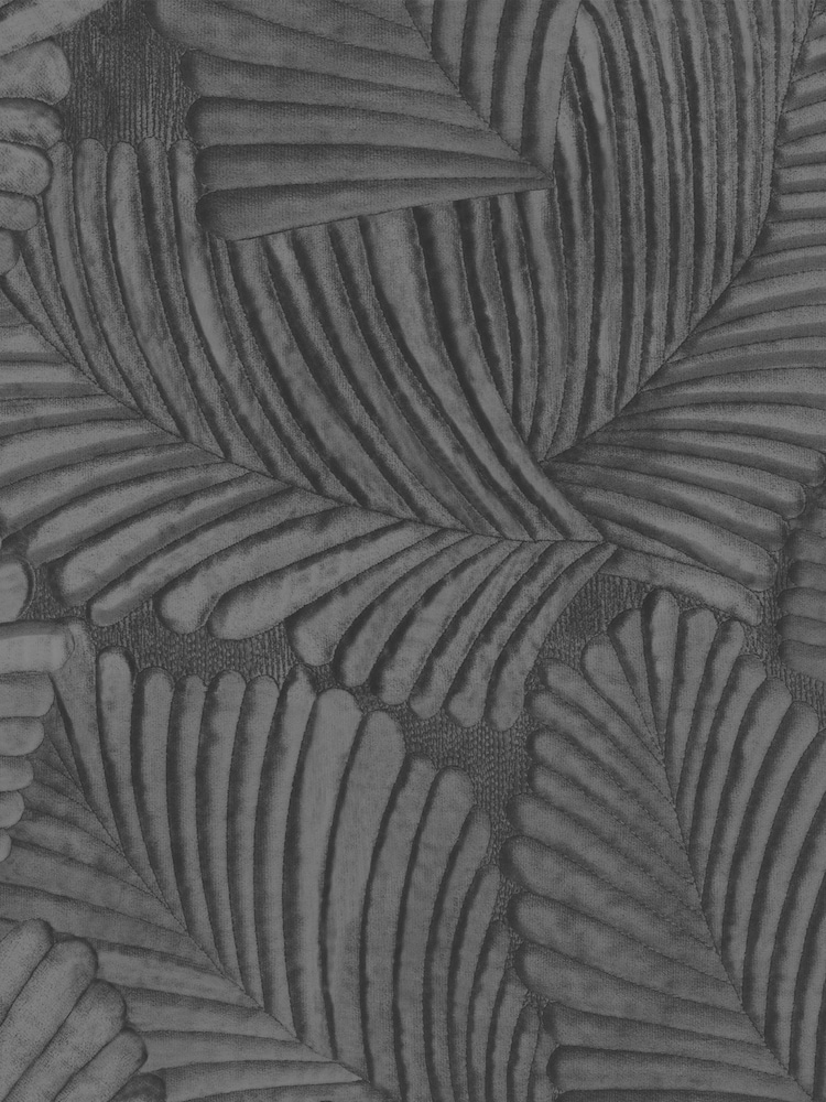 Riva Paoletti Black Palmeria Botanical Vinyl Wallpaper - Image 1 of 1