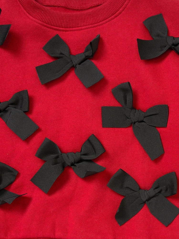 Angel & Rocket Red Riley Bow Sweatshirt - Image 6 of 6