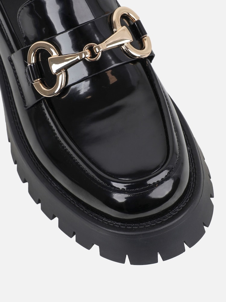 Simmi London Black Bran Chunky Loafers - Image 4 of 4 Simmi London Black Bran Chunky Loafers - Image 4 of 4
