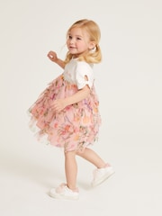 Baker by Ted Baker Floral Tiered Mesh Dress - Image 2 of 8