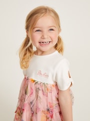 Baker by Ted Baker Floral Tiered Mesh Dress - Image 4 of 8