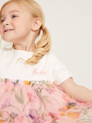 Baker by Ted Baker Floral Tiered Mesh Dress - Image 5 of 8