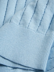 Ted Baker Light Blue Botany Regular Open Collar Polo Shirt - Image 6 of 6