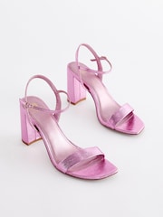Pink Forever Comfort® Block Simple Sandals - Image 3 of 5