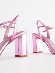 Pink Forever Comfort® Block Simple Sandals - Image 4 of 5
