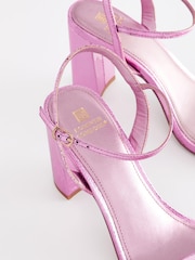 Pink Forever Comfort® Block Simple Sandals - Image 5 of 5
