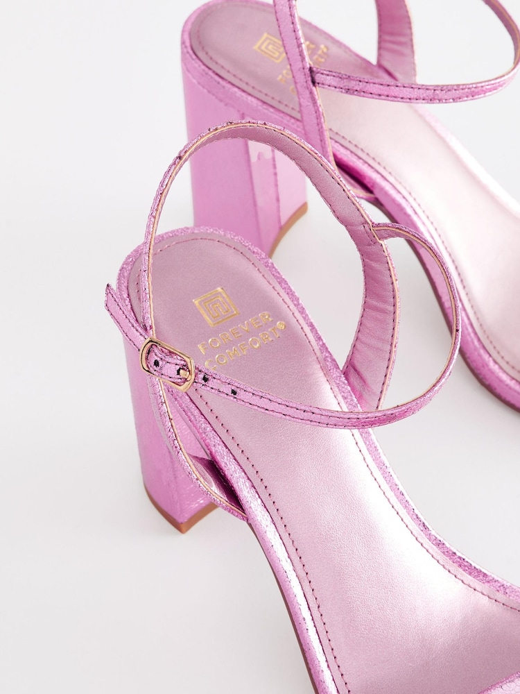 Pink - Forever Comfort® Schlichte Sandalen mit Blockabsatz - Bild 5 von 5 Pink - Forever Comfort® Schlichte Sandalen mit Blockabsatz - Bild 5 von 5