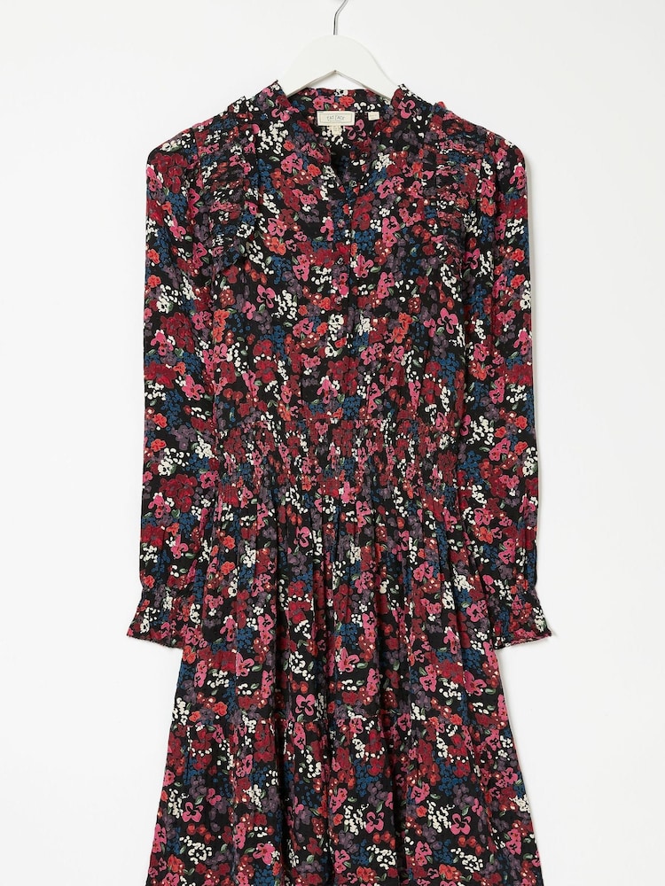 FatFace Green Calwich Interior Blooms Dress - Image 1 of 1
