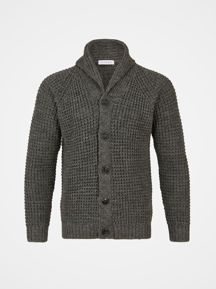 Celtic & Co. Mens Waffle Stitch Cardigan - Image 2 of 4