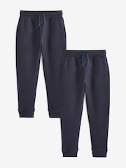 Navy Blue Slim Fit Joggers 2 Pack (3-16yrs) - Image 1 of 3