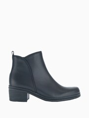 Gabor Marlham Leather Black Ankle Boots - Image 1 of 5