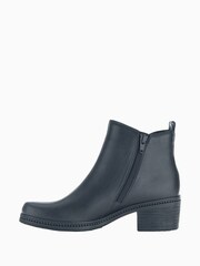 Gabor Marlham Leather Black Ankle Boots - Image 2 of 5