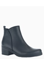 Gabor Marlham Leather Black Ankle Boots - Image 3 of 5