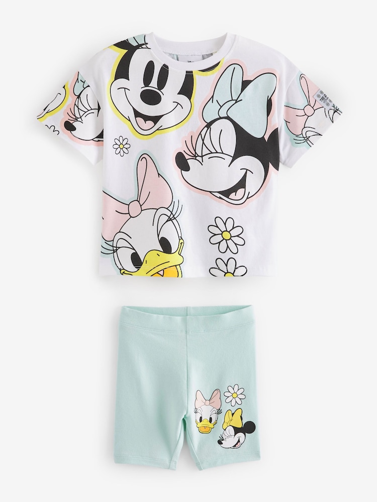Blue Disney T-Shirt and Cycling Shorts Set (3mths-7yrs) - Image 1 of 2
