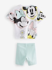 Blue Disney T-Shirt and Cycling Shorts Set (3mths-7yrs) - Image 2 of 2