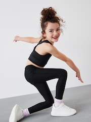 Black Sports Crop Top (5-16yrs) - Image 2 of 6