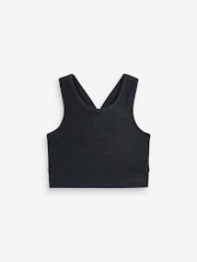 Black Sports Crop Top (5-16yrs) - Image 5 of 6