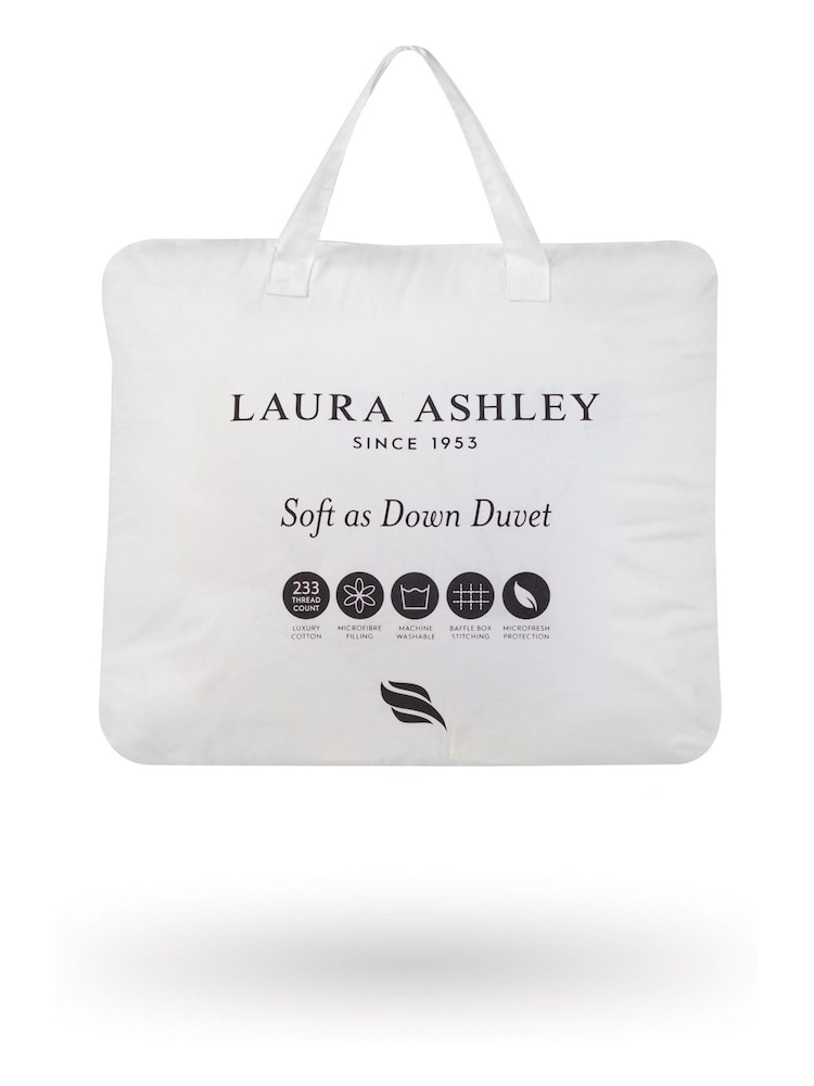 Laura Ashley White Soft as Down Duvet - Image 3 of 3 Laura Ashley White Soft as Down Duvet - Image 3 of 3