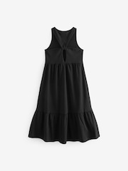 Black Back Detail Soft Jersey Midi Dress (3-16yrs) - Image 5 of 5