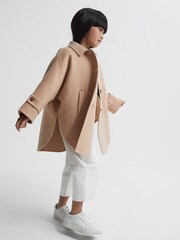 Reiss Camel Carmen Senior Wool Cape - Image 1 of 10
