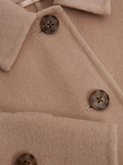 Reiss Camel Carmen Senior Wool Cape - Image 10 of 10