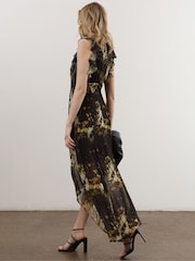 Religion Yellow High Low Eclipse Maxi Dress with Ruffle Sleeve - Image 6 of 6