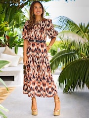 Myleene Klass Animal Bow Back Aztec Dress - Image 1 of 4
