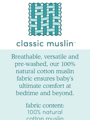 aden + anais White 100% Cotton Sleeping Bag - Image 4 of 6