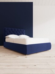 Swoon Easy Velvet Ink Blue Burbage Divan Bed - Image 1 of 8
