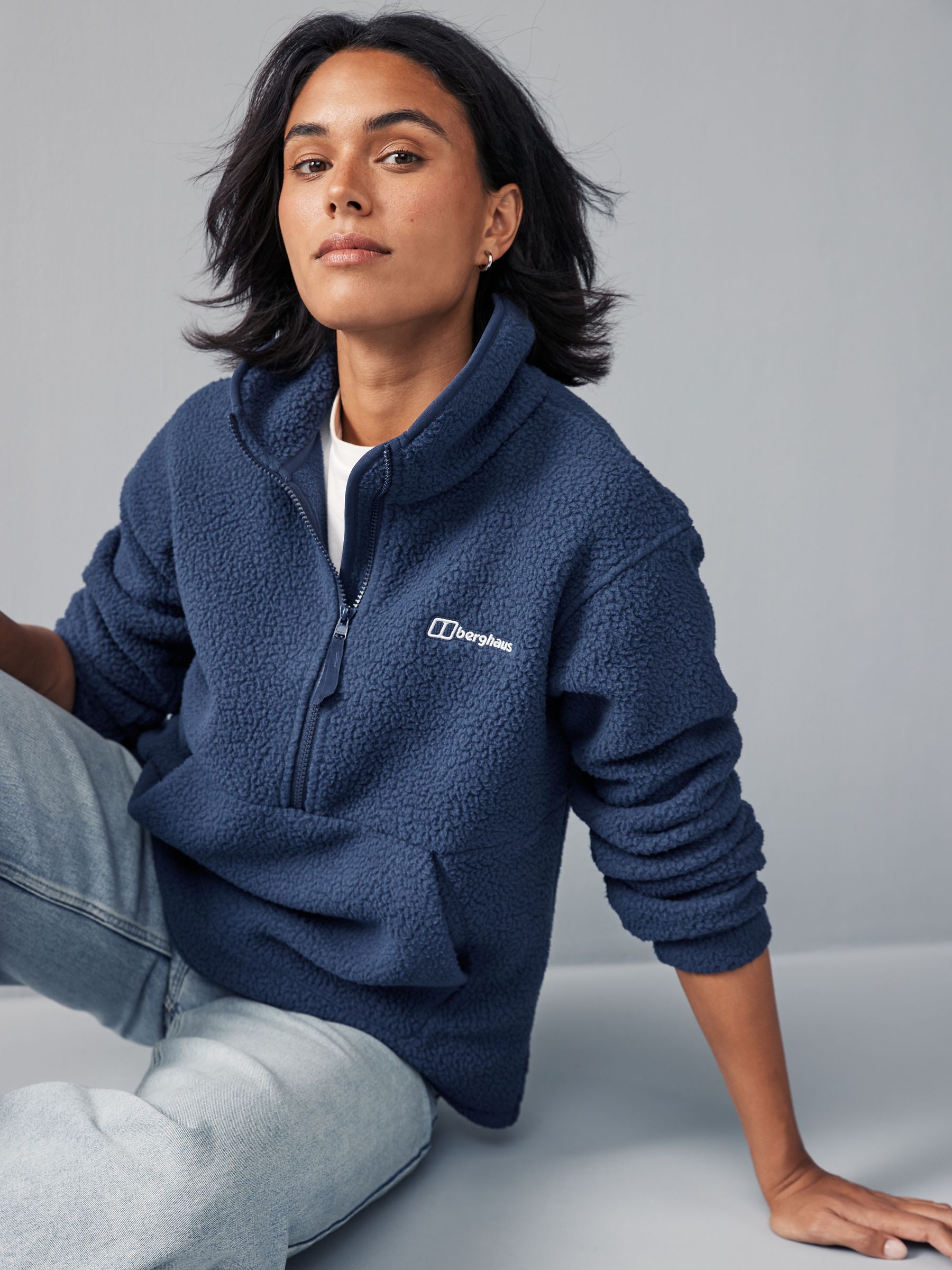 Berghaus half zip fleece blue on sale