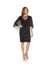 Adrianna Papell Noir mousseline de mousseline - Image 2 of 4