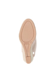 Pavers Peeptoe-Sandalen mit Keilabsatz, Nude - Bild 5 von 5