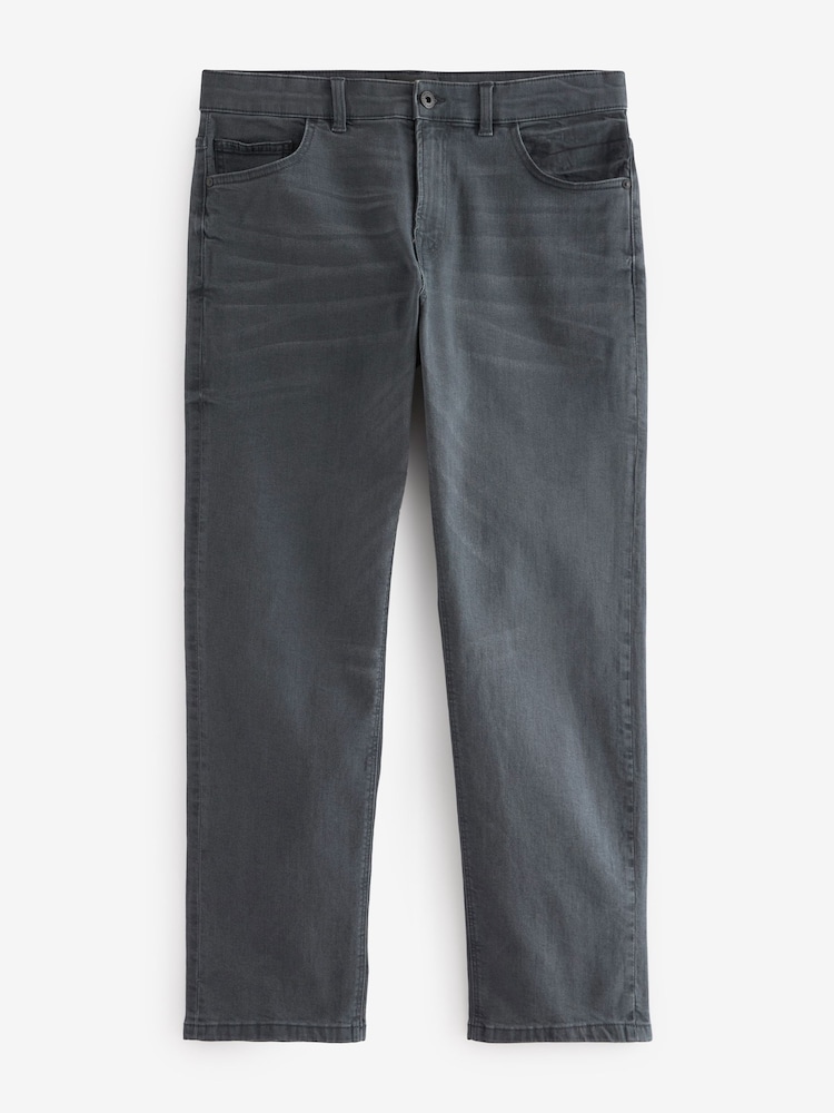 Gris anthracite - Lit 1 place - Straight Fit Classic Jeans extensibles - Image 6 of 10
