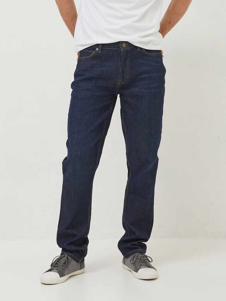FatFace Blue Slim Vintage Wash Jeans - Image 1 of 6 FatFace Blue Slim Vintage Wash Jeans - Image 1 of 6