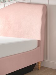 Laura Ashley Velvet Dark Blush Ansley Ottoman Storage Bed Bed - Image 4 of 8