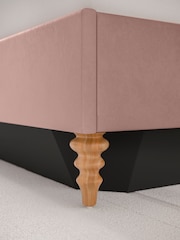 Laura Ashley Velvet Dark Blush Ansley Ottoman Storage Bed Bed - Image 5 of 8