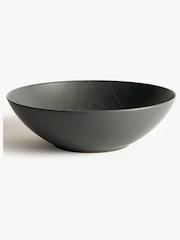 Kew Gardens Black Stoneware Salad Bowl - Image 3 of 4