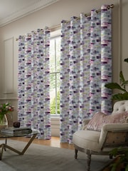 Voyage Summer Purple Kampala Made to Measure Curtains - Image 2 of 9