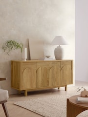 Natural Arches Mango Wood Effect Large Sideboard - Image 1 of 11