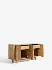 Natural Arches Mango Wood Effect Large Sideboard - Image 9 of 11