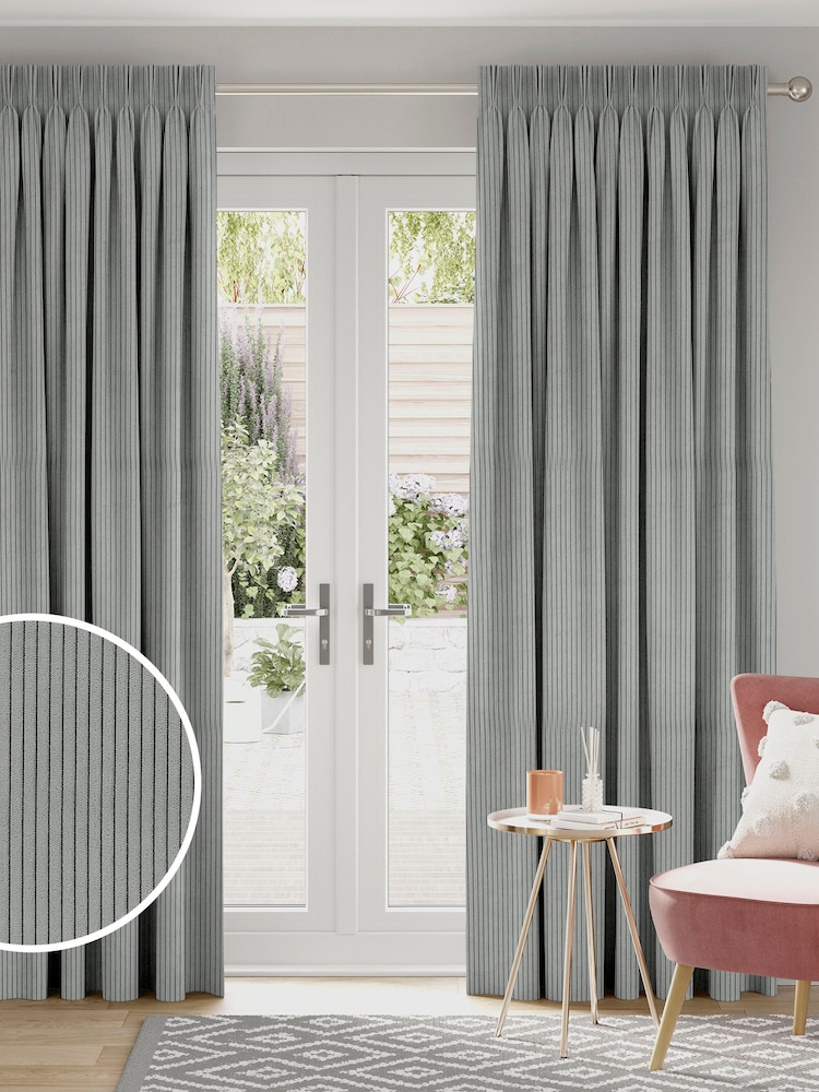 Dove Grey Jangga Made To Measure Curtains - Image 1 of 9