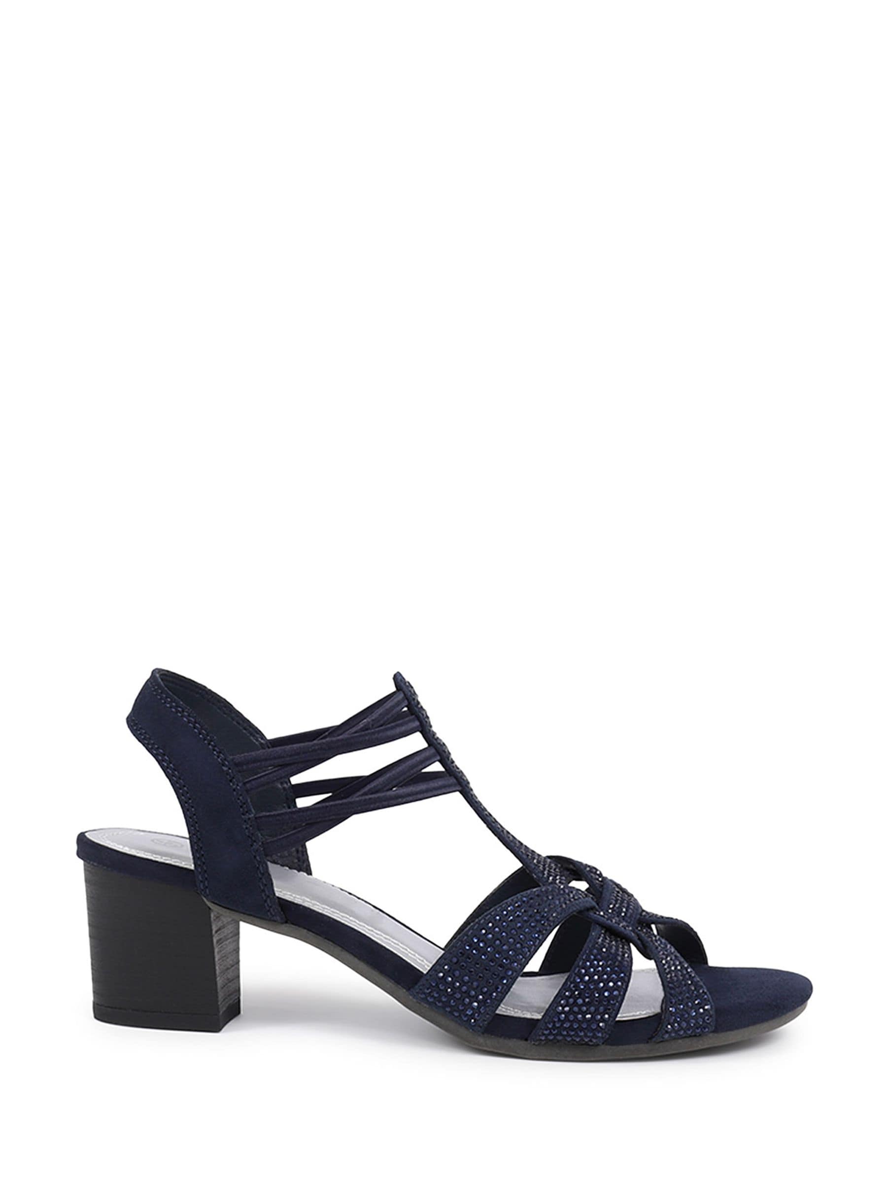 Pavers Women's Slip-On Block-Heeled Sandals - Plan39001 / 325 340 - Navy Other Size 6 - Image 3