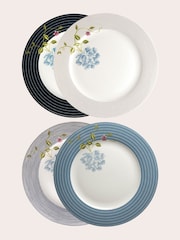 Laura Ashley Set of 4 Blue 26cm Heritage collection plates - Image 3 of 3