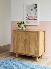 Natural Arches Mango Wood Effect Small Sideboard - Image 1 of 12