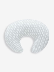 JoJo Maman Bébé Grey Little Elephants Printed Feeding Cushion - Image 1 of 4