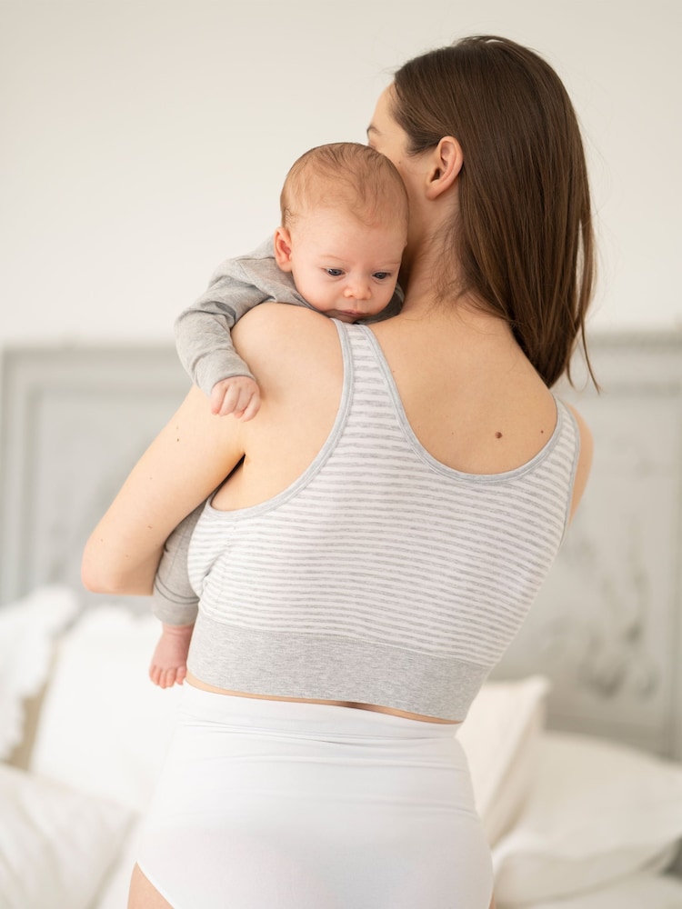 Seraphine Grey Seamless Maternity Sleep Bra 2 Pack - Image 10 of 11
