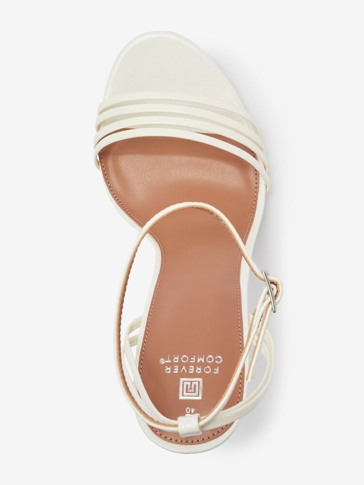 White Forever Comfort® Barely There Stiletto Sandals - Image 6 of 7