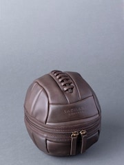 Lakeland Leather Football Brown Vintage Leather Wash Bag - Image 1 of 5